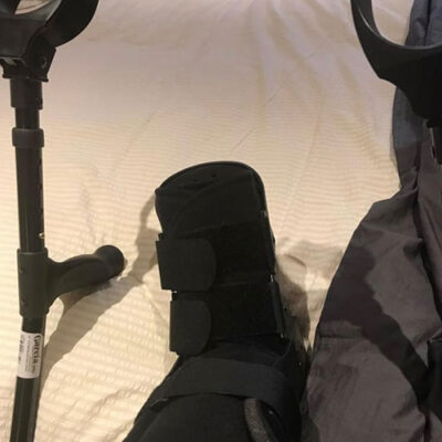 Bota de ortopodología.