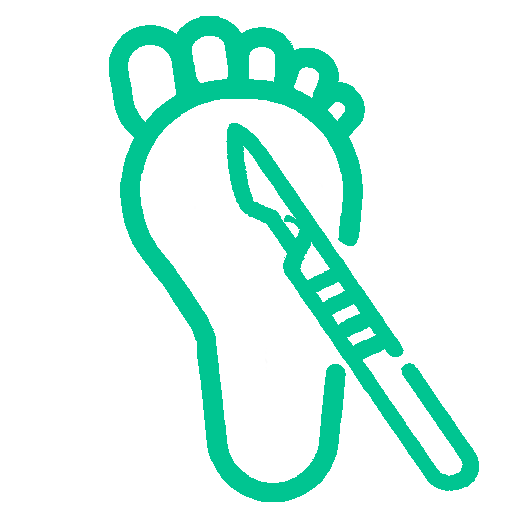 Icono podologia quirurgica.